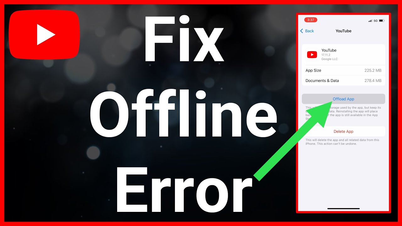 How To Fix YouTube Offline Error - YouTube